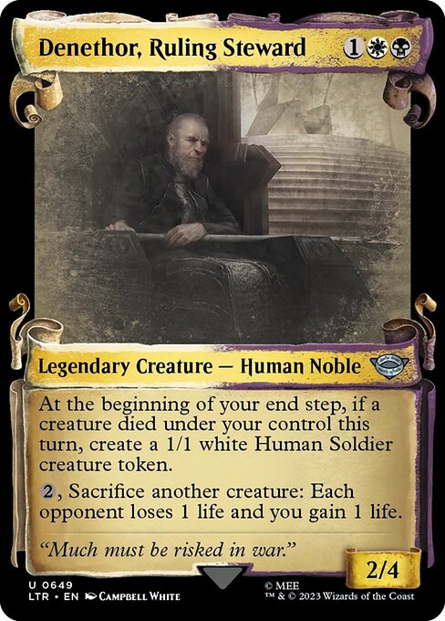 Denethor, Ruling Steward - The Lord of the Rings: Tales of Middle-earth Uncommon Card
