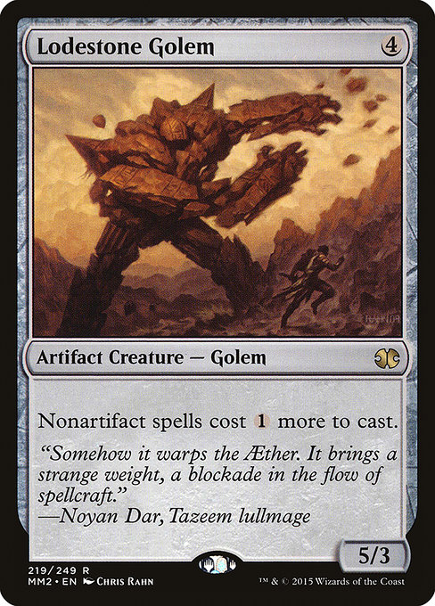Lodestone Golem - Modern Masters 2015 Rare Card