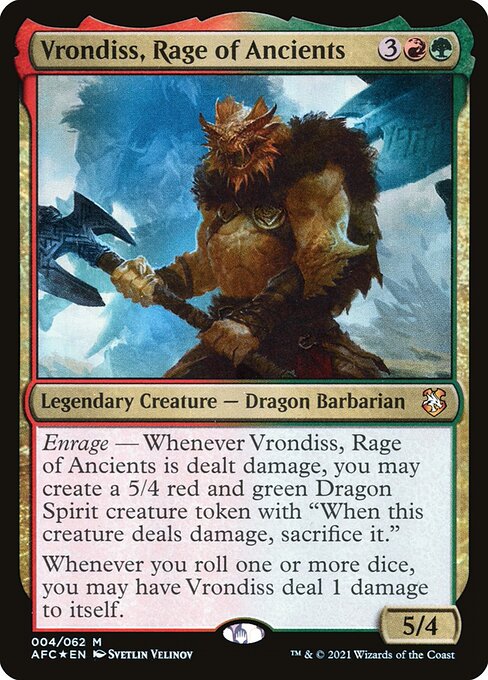 Vrondiss, Rage of Ancients - Forgotten Realms Commander Mythic Card