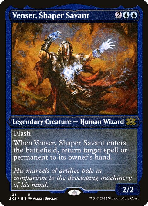 Venser, Shaper Savant - Double Masters 2022 Rare Card