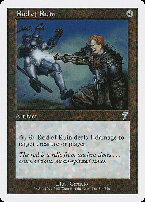 Rod of Ruin - Seventh Edition Uncommon Card