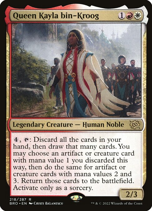 Queen Kayla bin-Kroog - The Brothers' War Rare Card