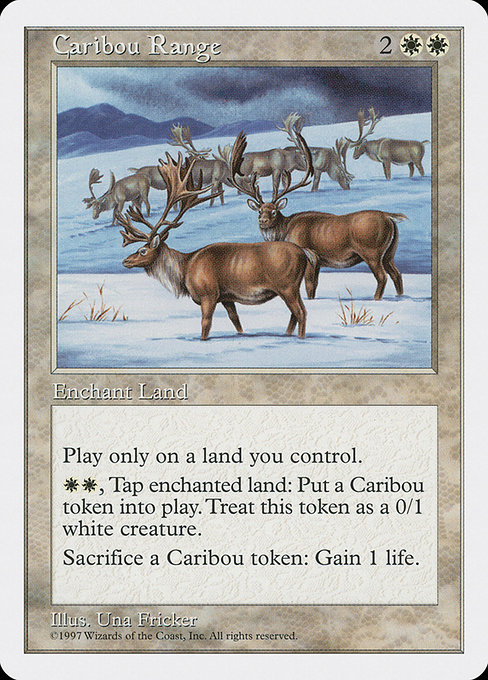 Caribou Range - Fifth Edition Rare Card