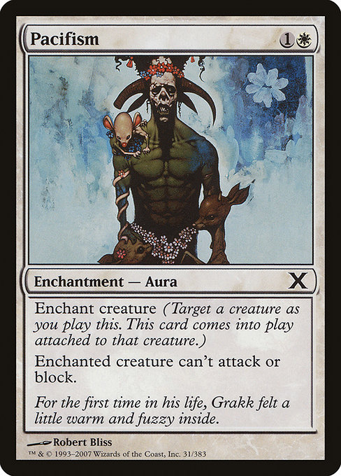 Pacifism - Tenth Edition Common Card