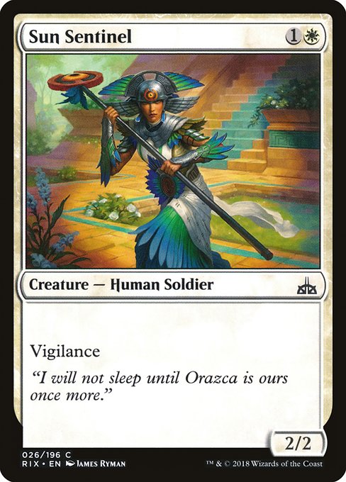Sun Sentinel - Rivals of Ixalan Common Card