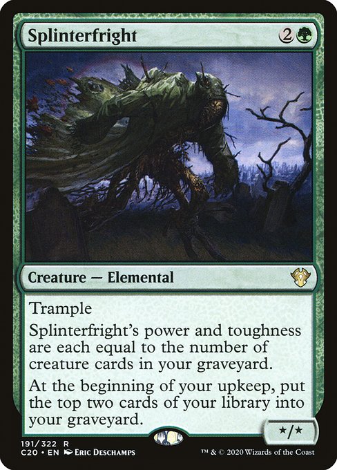 Splinterfright - Commander 2020 Rare Card