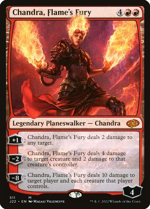 Chandra, Flame's Fury - Jumpstart 2022 Mythic Card