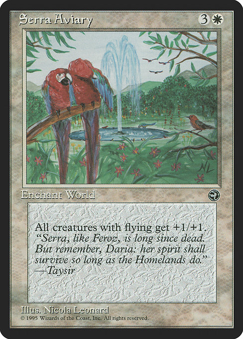 Serra Aviary - Homelands Rare Card
