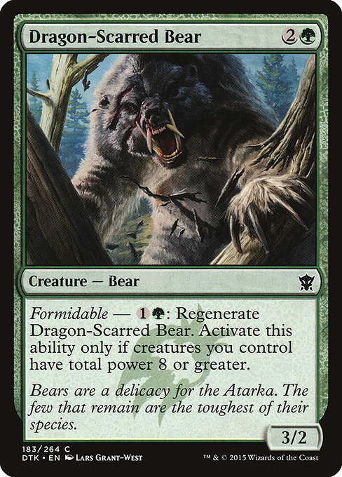 Dragon-Scarred Bear - Dragons of Tarkir Common Card