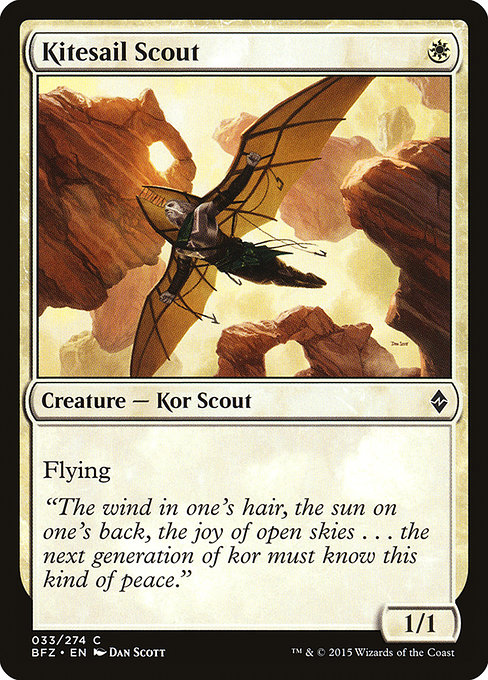 Kitesail Scout - Battle for Zendikar Common Card