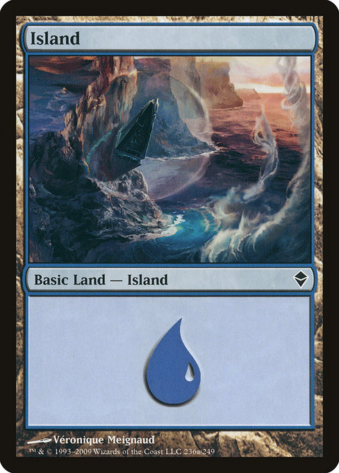 Island - Zendikar Common Card