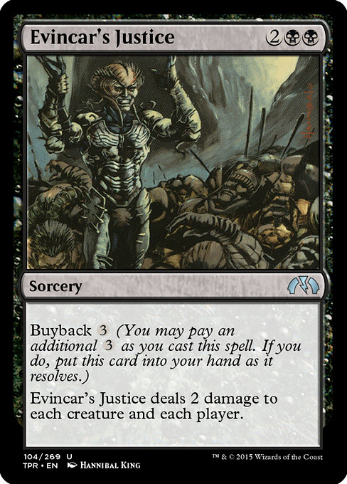 Evincar's Justice - Tempest Remastered Uncommon Card