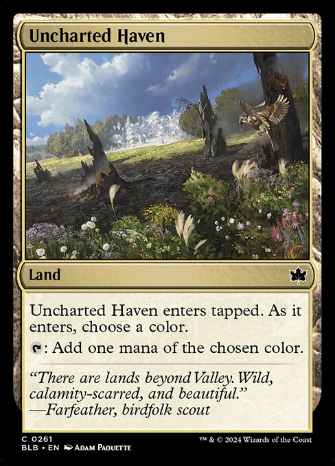 Uncharted Haven - Bloomburrow Common Card