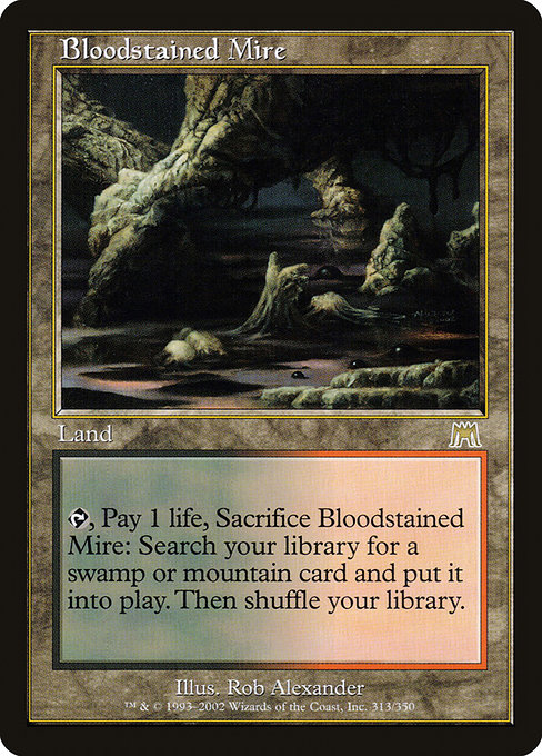 Bloodstained Mire - Onslaught Rare Card