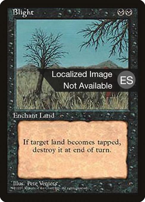 Blight - Fourth Edition Foreign Black Border Uncommon Card