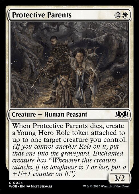 Protective Parents - Wilds of Eldraine Common Card