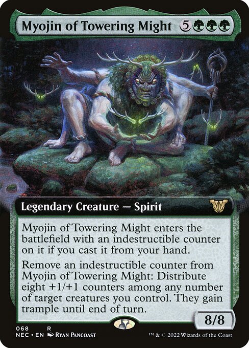 Myojin of Towering Might - Neon Dynasty Commander Rare Card