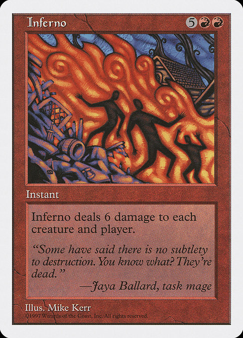 Inferno - Fifth Edition Rare Card
