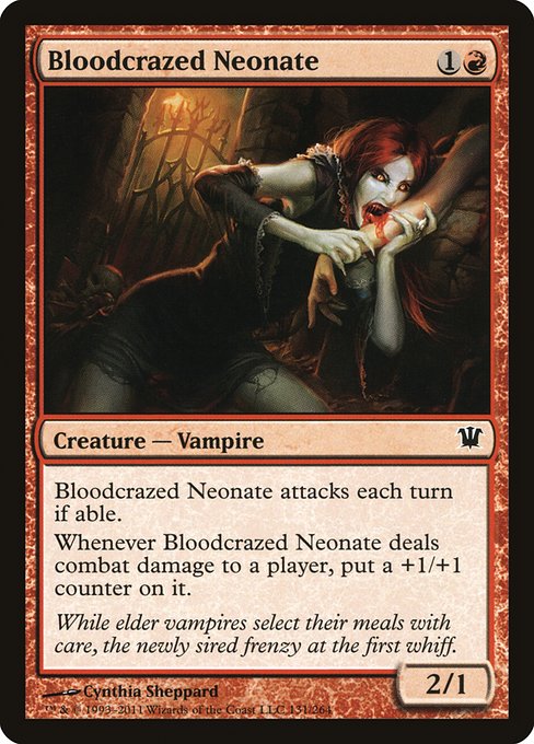 Bloodcrazed Neonate - Innistrad Common Card