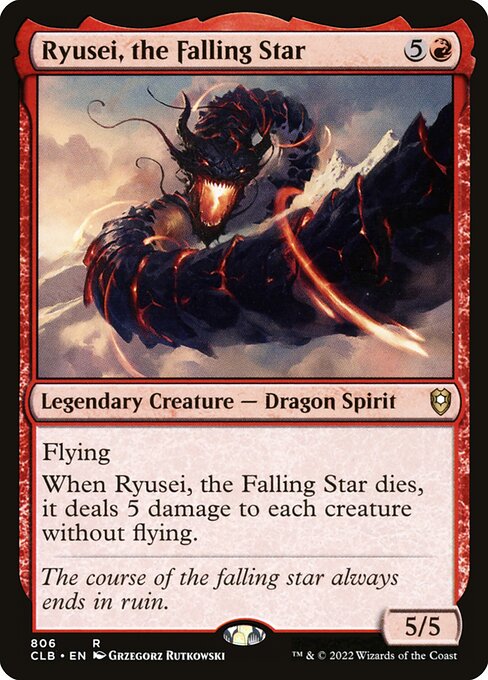Ryusei, the Falling Star - Commander Legends: Battle for Baldur's Gate Rare Card