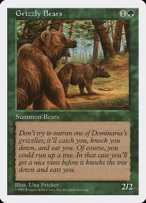 Grizzly Bears - Fifth Edition Common Card