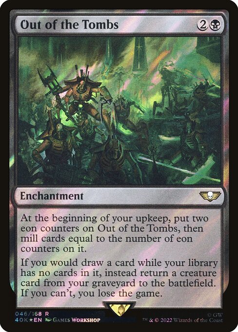 Out of the Tombs - Warhammer 40,000 Commander Rare Card