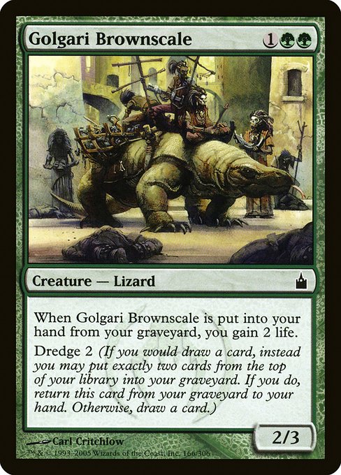 Golgari Brownscale - Ravnica: City of Guilds Common Card