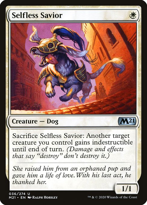 Selfless Savior - Core Set 2021 Uncommon Card