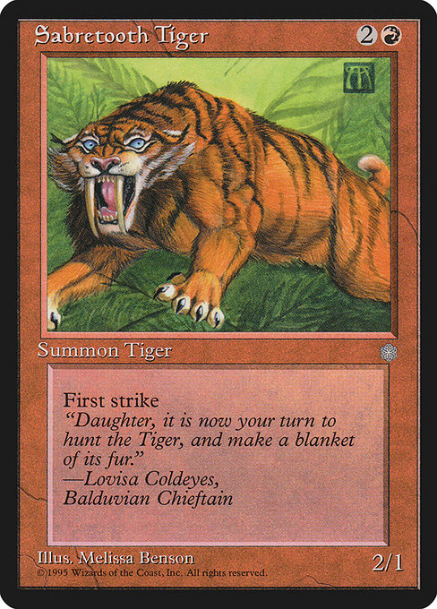 Sabretooth Tiger - Ice Age Common Card