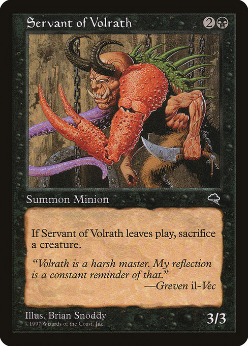 Servant of Volrath - Tempest Common Card