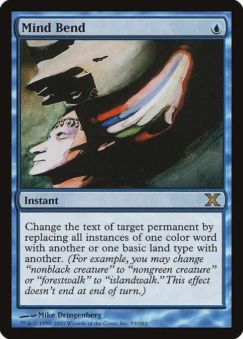 Mind Bend - Tenth Edition Rare Card