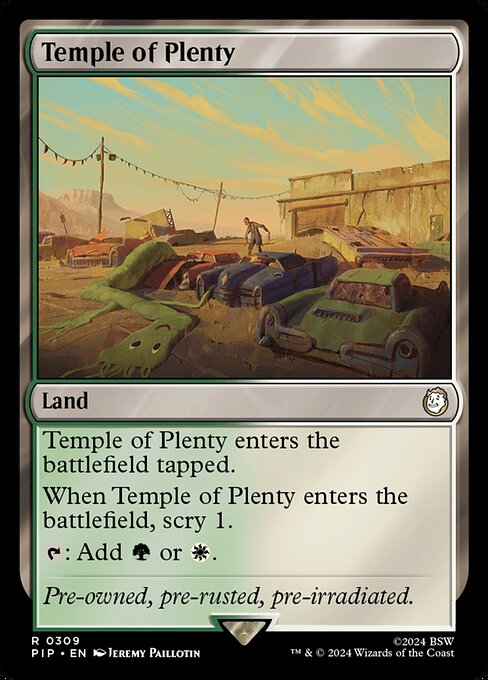 Temple of Plenty - Fallout Rare Card