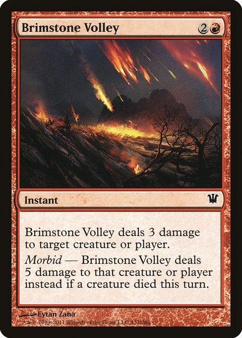 Brimstone Volley - Innistrad Common Card