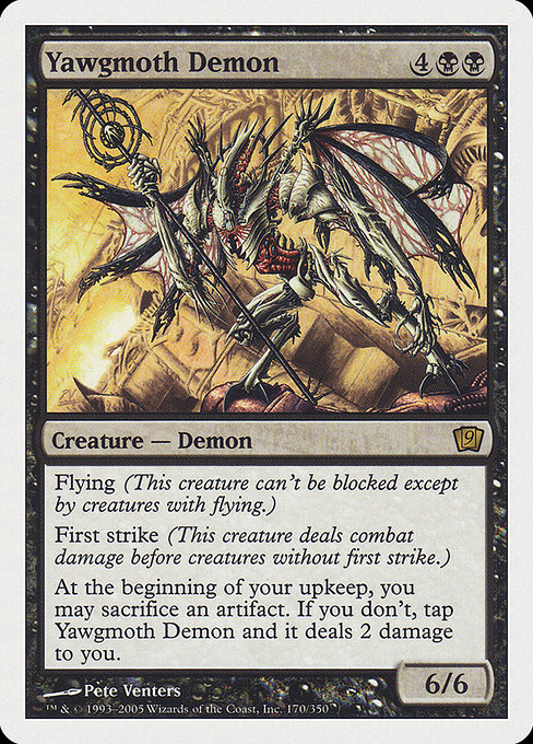 Yawgmoth Demon - Ninth Edition Rare Card