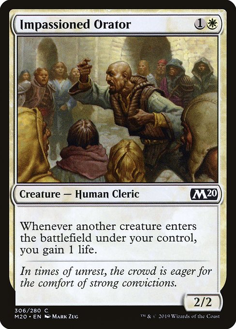 Impassioned Orator - Core Set 2020 Common Card