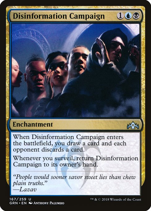 Disinformation Campaign - Guilds of Ravnica Uncommon Card