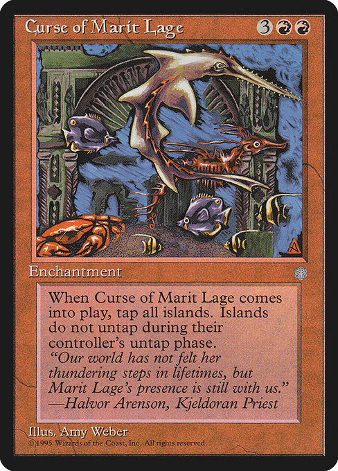 Curse of Marit Lage - Ice Age Rare Card