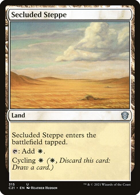 Secluded Steppe - Commander 2021 Uncommon Card