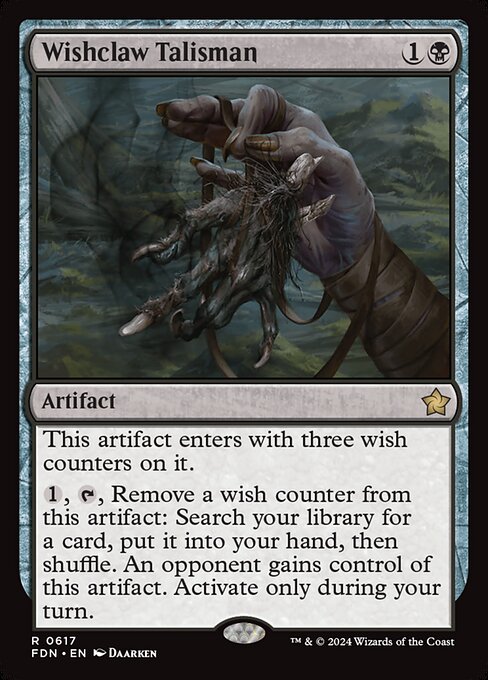 Wishclaw Talisman - Foundations Rare Card