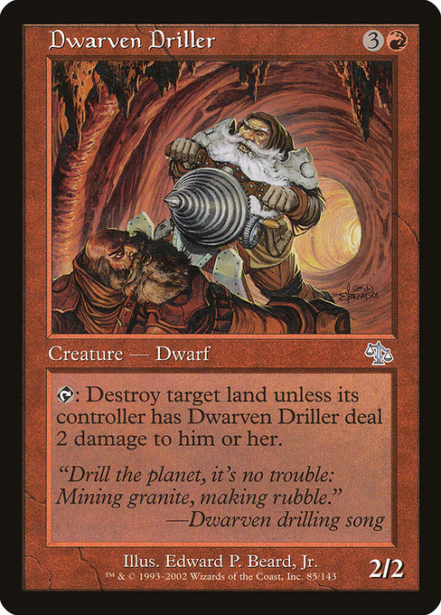 Dwarven Driller - Judgment Uncommon Card