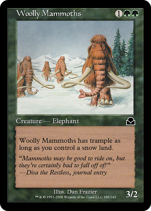 Woolly Mammoths - Masters Edition II Common Card