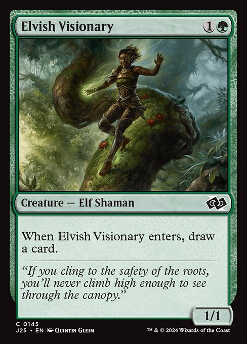 Elvish Visionary - Foundations Jumpstart Common Card