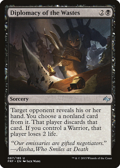 Diplomacy of the Wastes - Fate Reforged Uncommon Card