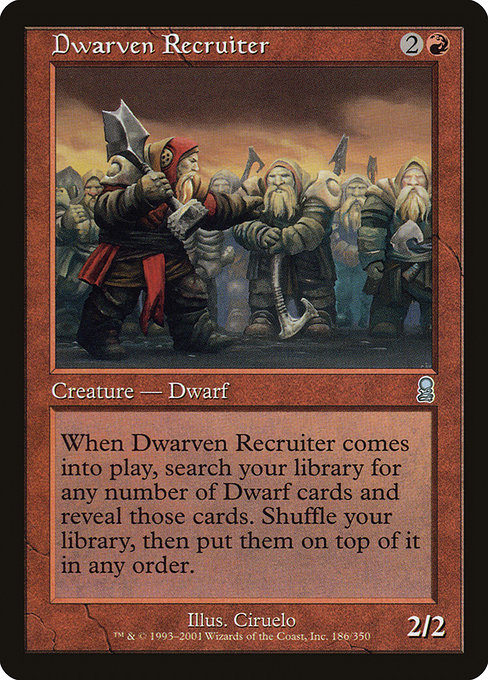 Dwarven Recruiter - Odyssey Uncommon Card