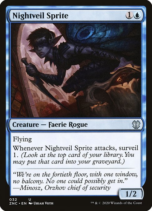 Nightveil Sprite - Zendikar Rising Commander Uncommon Card