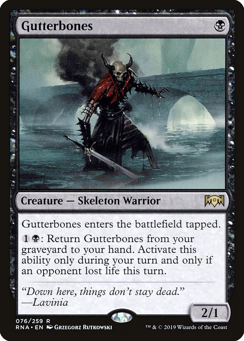 Gutterbones - Ravnica Allegiance Rare Card
