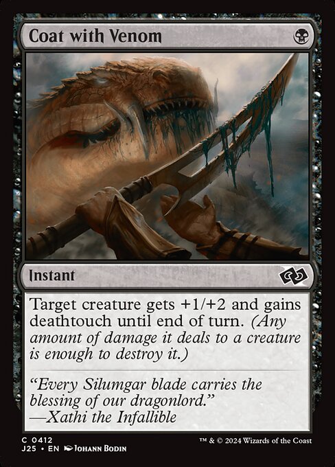 Coat with Venom - Foundations Jumpstart Common Card