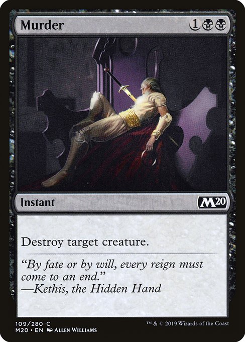 Murder - Core Set 2020 Common Card