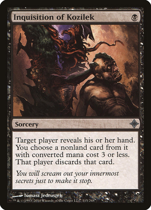 Inquisition of Kozilek - Rise of the Eldrazi Uncommon Card