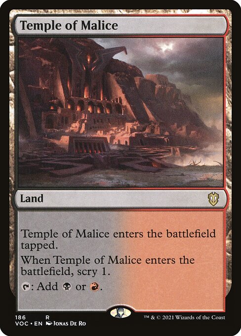 Temple of Malice - Crimson Vow Commander Rare Card